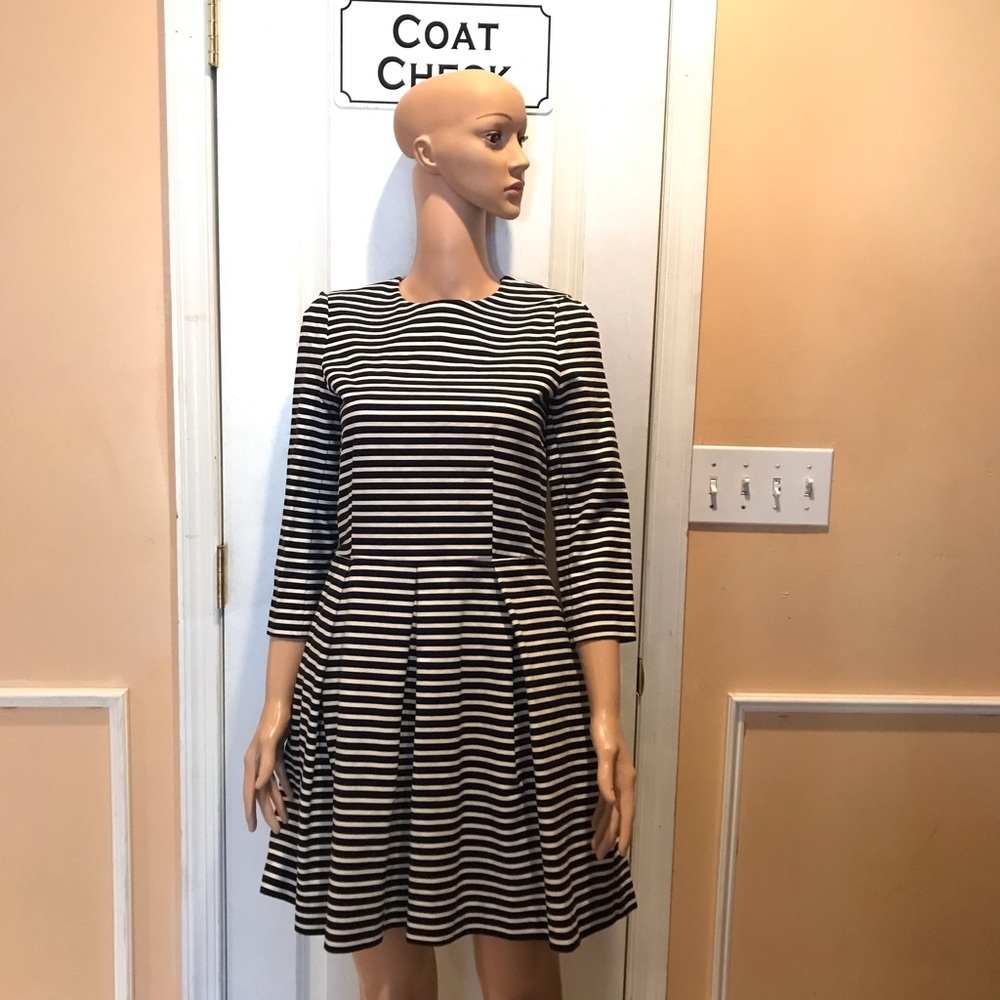 GAP Black and White Striped Dress